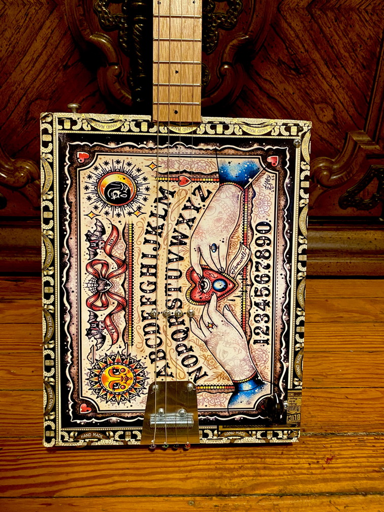 Ouija Board Cigar Box Guitar